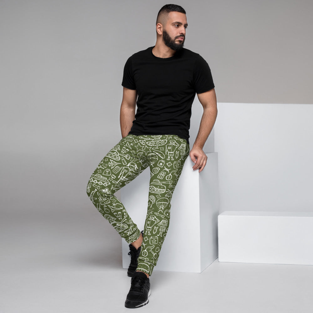 Army Cartoon Battle CAMO Men’s Joggers - Mens