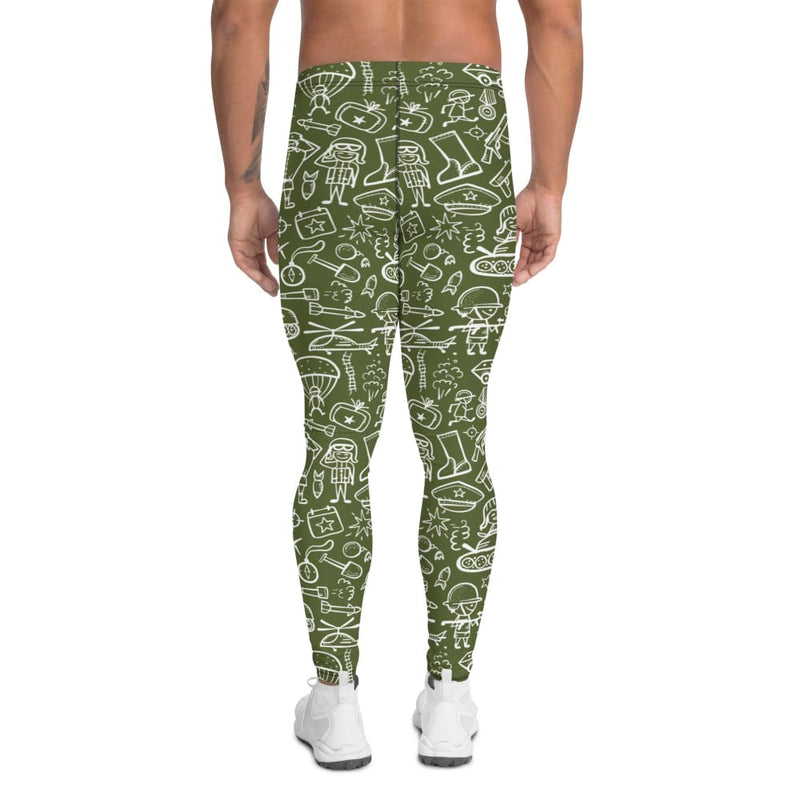 Army Cartoon Battle CAMO Men’s Leggings