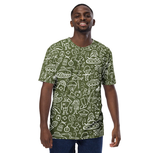 Army Cartoon Battle CAMO Men’s t-shirt - Mens T-Shirt