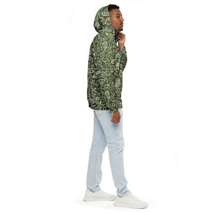 Army Cartoon Battle CAMO Men’s windbreaker - Mens Windbreaker