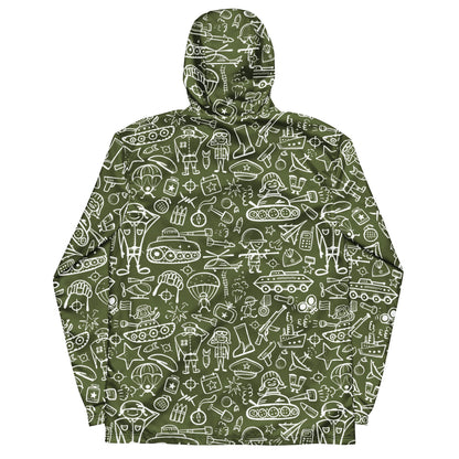 Army Cartoon Battle CAMO Men’s windbreaker - Mens Windbreaker