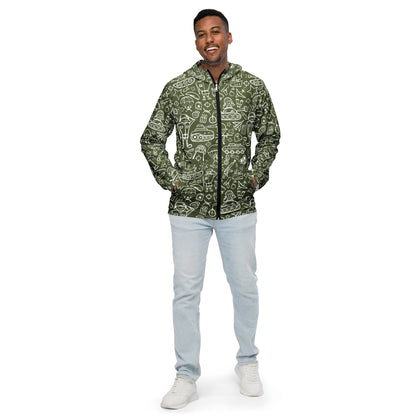 Army Cartoon Battle CAMO Men’s windbreaker - Mens Windbreaker