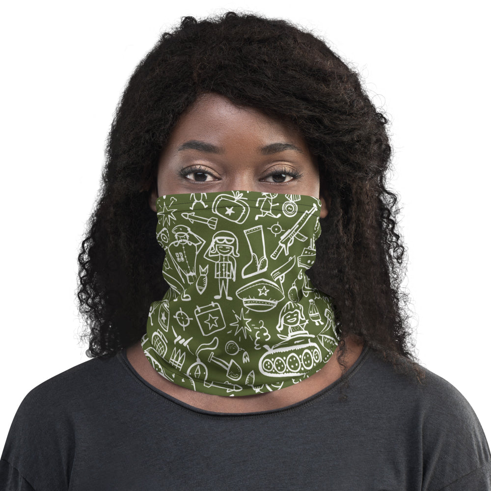 Army Cartoon Battle CAMO Neck Gaiter