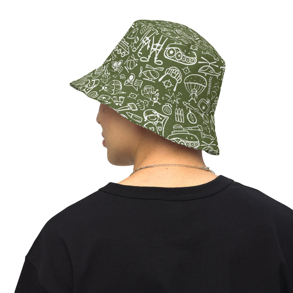 Army Cartoon Battle CAMO Reversible bucket hat - Bucket Hat