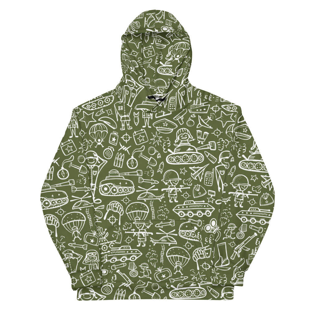 Army Cartoon Battle CAMO Unisex Hoodie