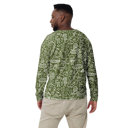 Army Cartoon Battle CAMO Unisex Sweatshirt