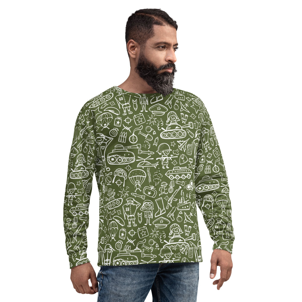 Army Cartoon Battle CAMO Unisex Sweatshirt