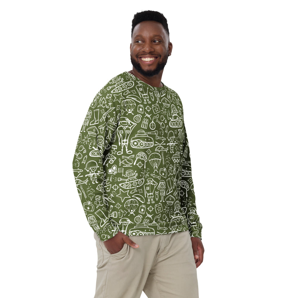 Army Cartoon Battle CAMO Unisex Sweatshirt