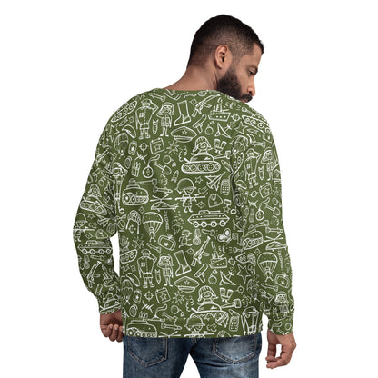 Army Cartoon Battle CAMO Unisex Sweatshirt