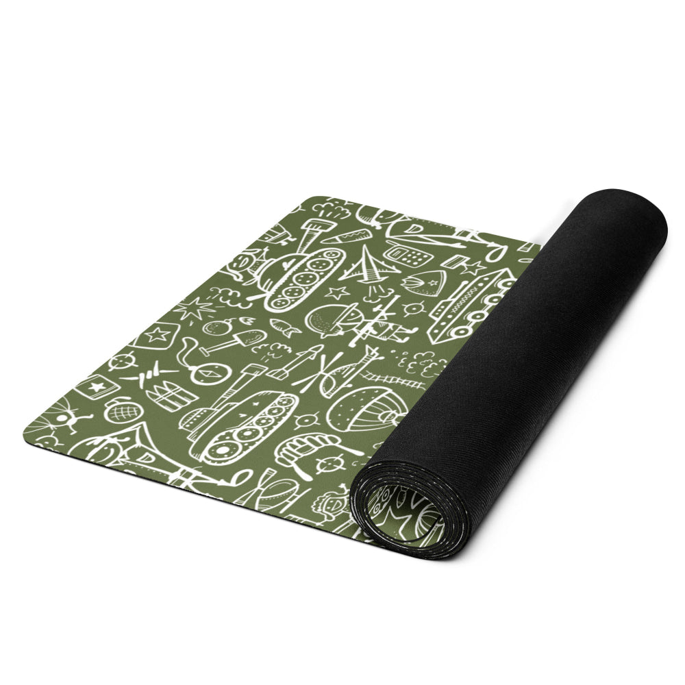 Army Cartoon Battle CAMO Yoga mat - Mat