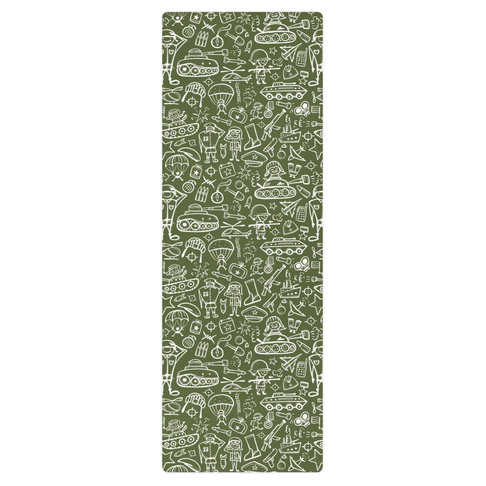 Army Cartoon Battle CAMO Yoga mat - Mat