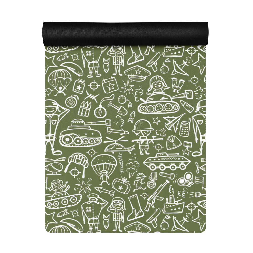 Army Cartoon Battle CAMO Yoga mat - Mat