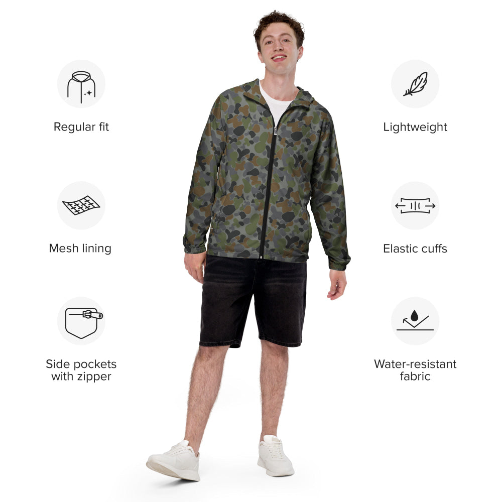 Australian AUSCAM Air Force Disruptive Pattern Uniform (AFDPU) CAMO Men’s windbreaker - Mens Windbreaker