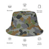 Australian Air Force Disruptive Pattern Uniform (AFDPU) CAMO Reversible bucket hat