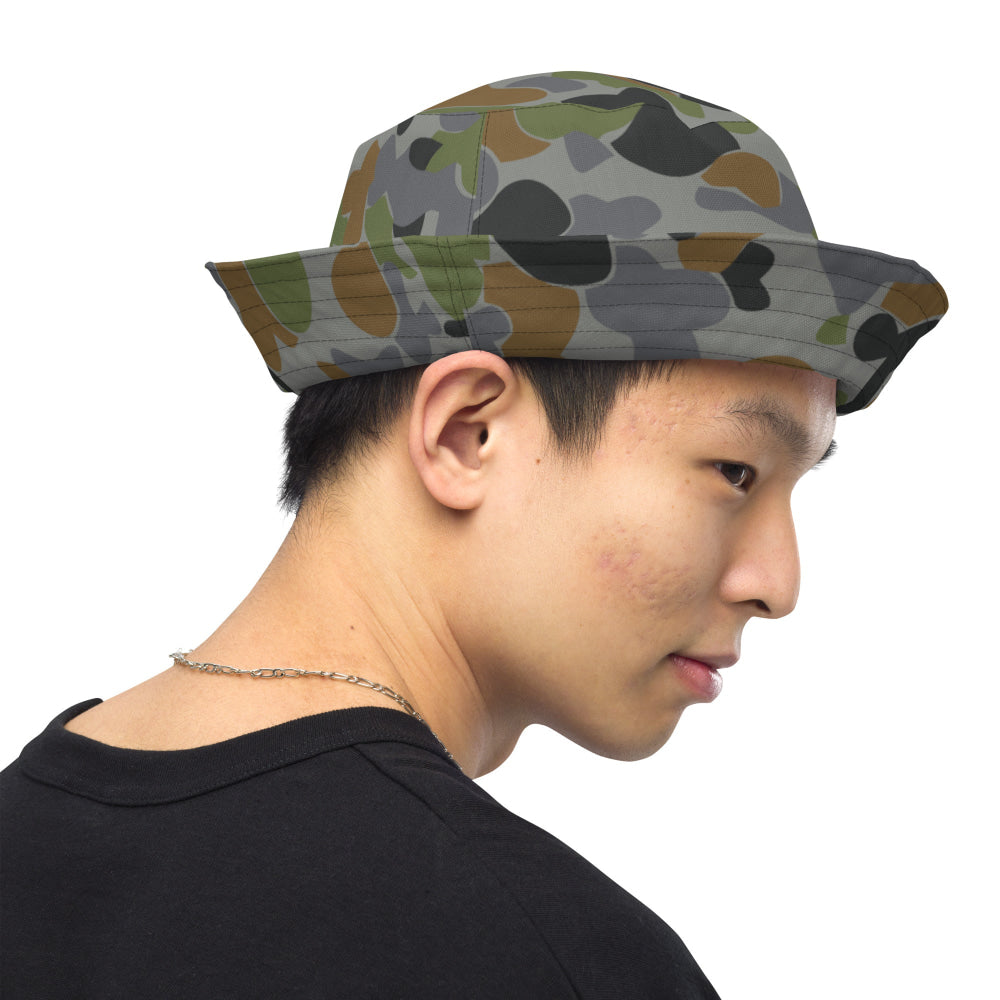 Australian AUSCAM Air Force Disruptive Pattern Uniform (AFDPU) CAMO Reversible bucket hat - Bucket Hat