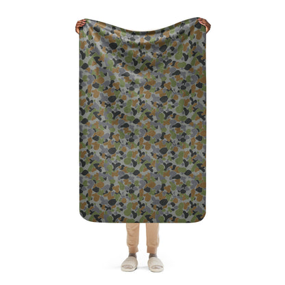 Australian AUSCAM Air Force Disruptive Pattern Uniform (AFDPU) CAMO Sherpa blanket - 37″×57″ - Blanket