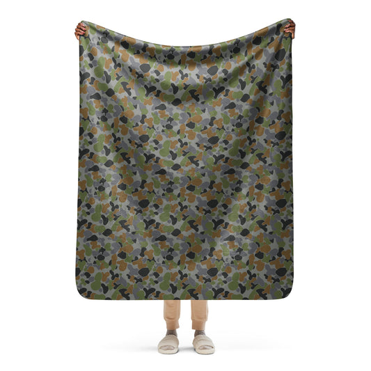 Australian AUSCAM Air Force Disruptive Pattern Uniform (AFDPU) CAMO Sherpa blanket - 50″×60″ - Blankets