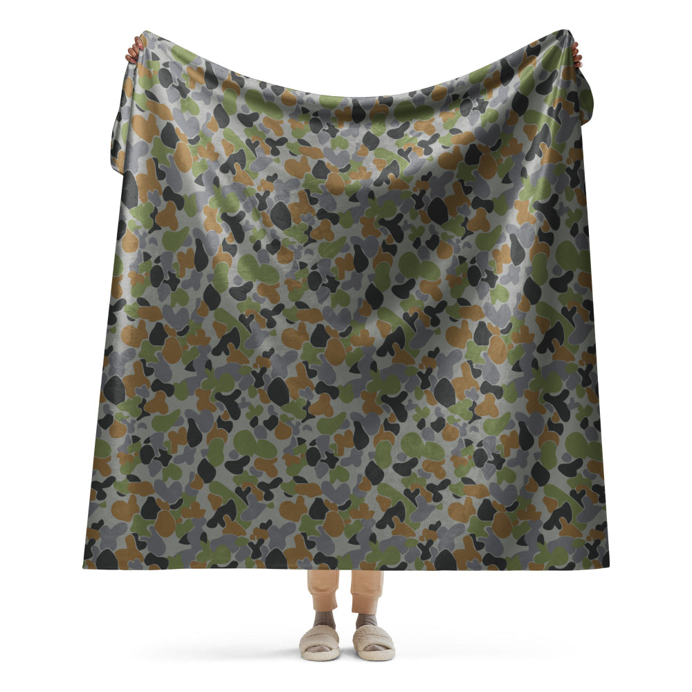 Australian AUSCAM Air Force Disruptive Pattern Uniform (AFDPU) CAMO Sherpa blanket - 60″×80″ - Blanket