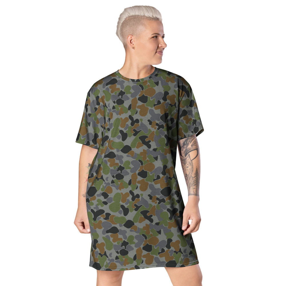 Australian AUSCAM Air Force Disruptive Pattern Uniform (AFDPU) CAMO T-shirt dress - 2XS - Womens T-Shirt Dress