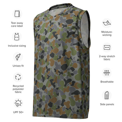 Australian AUSCAM Air Force Disruptive Pattern Uniform (AFDPU) CAMO unisex basketball jersey - Unisex Basketball Jersey