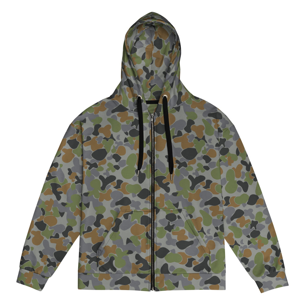 Australian AUSCAM Air Force Disruptive Pattern Uniform (AFDPU) CAMO Unisex zip hoodie - 2XS - Zip Hoodie