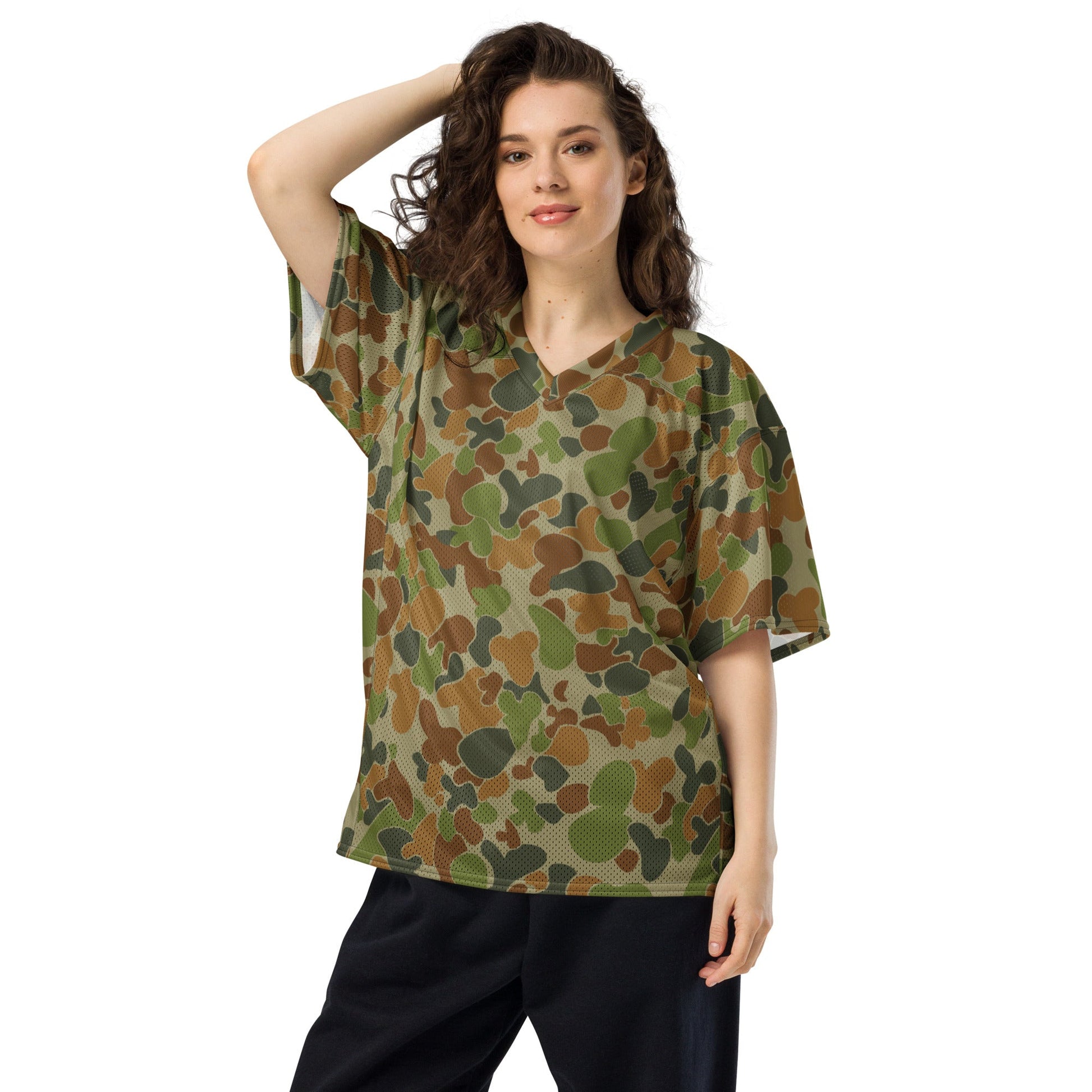 Australian AUSCAM Disruptive Pattern Camouflage Uniform (DPCU) CAMO American football jersey - Football Jersey