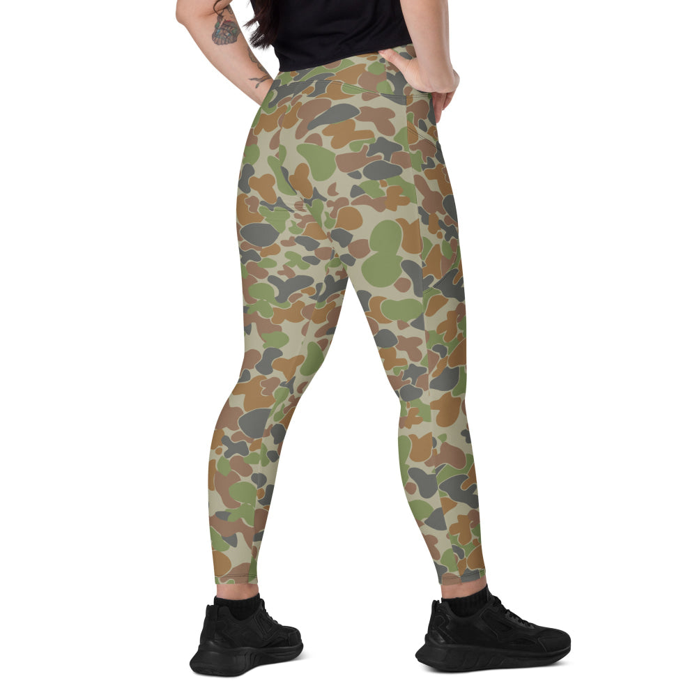 Australian AUSCAM Disruptive Pattern Camouflage Uniform (DPCU) CAMO Leggings with pockets - 2XS - Womens With Pockets