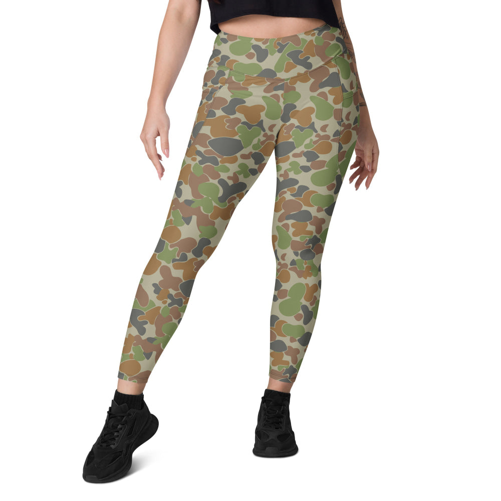 Australian AUSCAM Disruptive Pattern Camouflage Uniform (DPCU) CAMO Leggings with pockets - Womens With Pockets