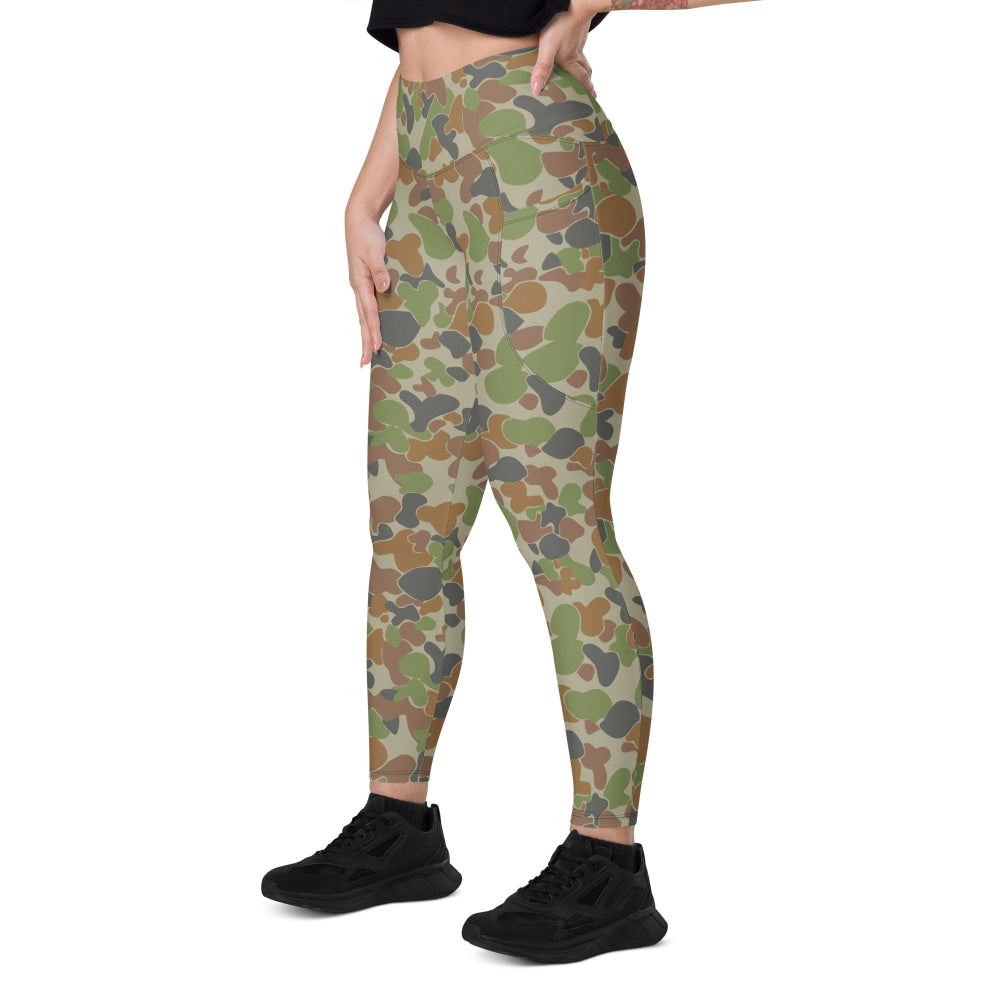 Australian AUSCAM Disruptive Pattern Camouflage Uniform (DPCU) CAMO Leggings with pockets - Womens With Pockets