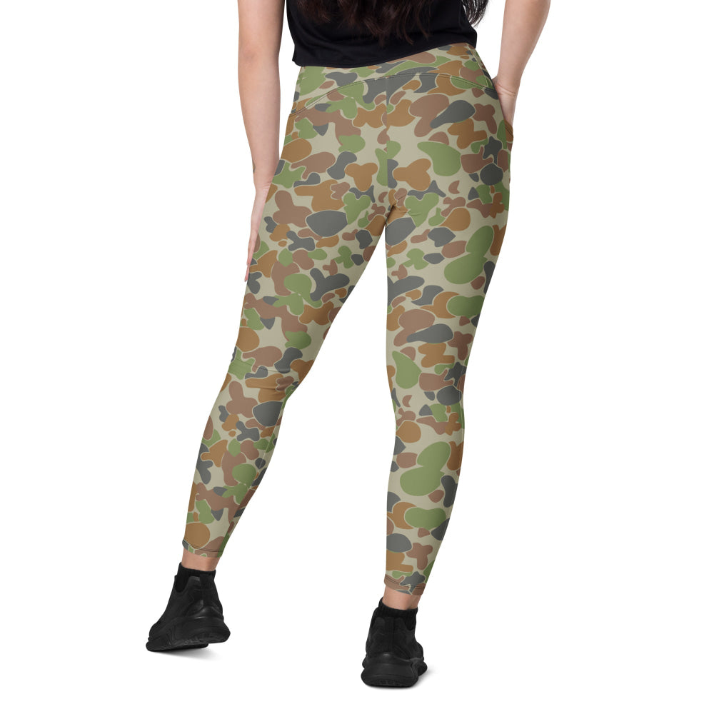 Australian AUSCAM Disruptive Pattern Camouflage Uniform (DPCU) CAMO Leggings with pockets - Womens With Pockets