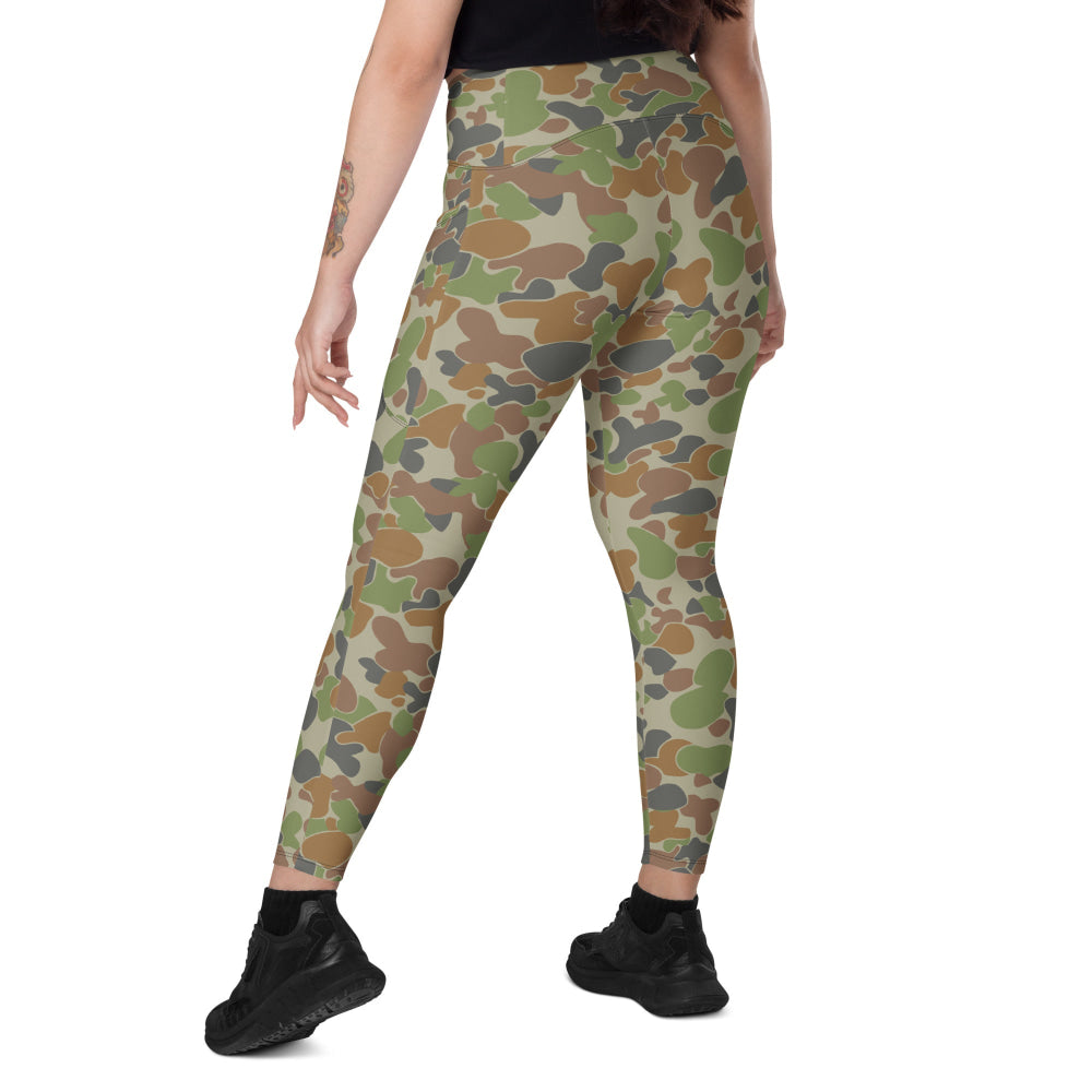 Australian AUSCAM Disruptive Pattern Camouflage Uniform (DPCU) CAMO Leggings with pockets - Womens With Pockets