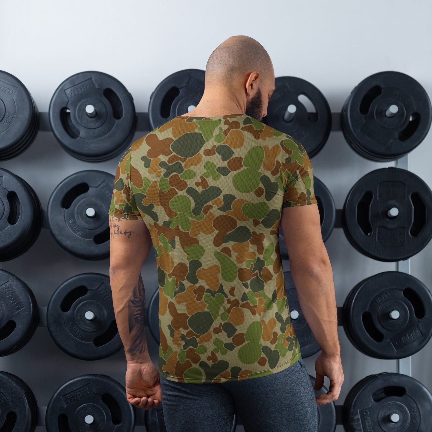 Australian AUSCAM Disruptive Pattern Camouflage Uniform (DPCU) CAMO Mens Athletic T-shirt - T-Shirts