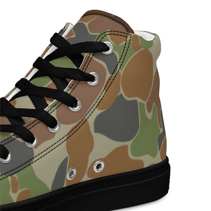 Australian AUSCAM Disruptive Pattern Camouflage Uniform (DPCU) CAMO Men’s high top canvas shoes - Mens High Top Canvas Shoes