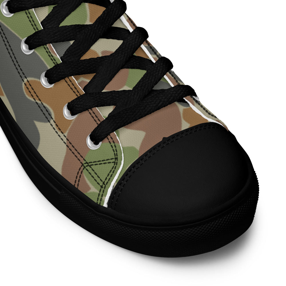 Australian AUSCAM Disruptive Pattern Camouflage Uniform (DPCU) CAMO Men’s high top canvas shoes - Mens High Top Canvas Shoes