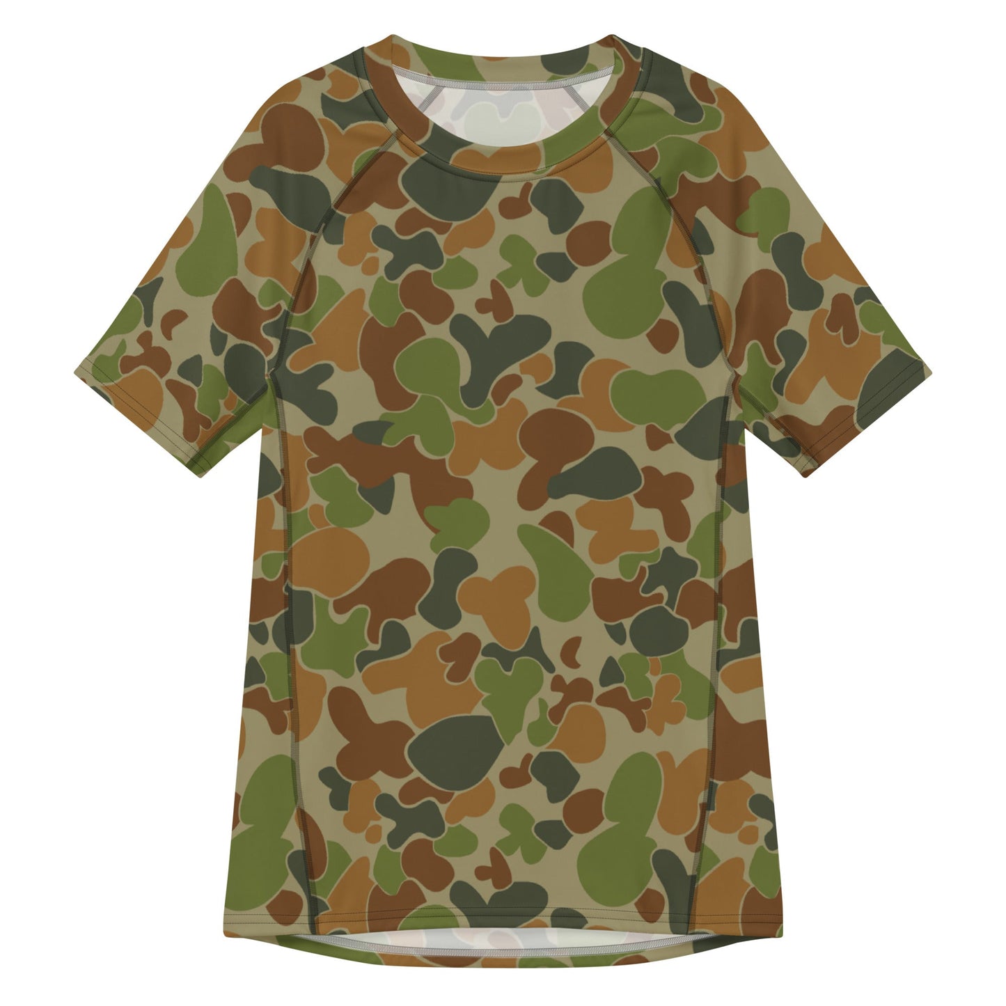 Australian AUSCAM Disruptive Pattern Camouflage Uniform (DPCU) CAMO Mens Short-Sleeve Rash Guard - 2XS - Short-sleeve Guards