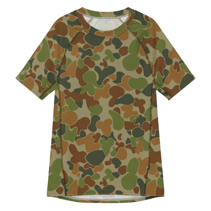 Australian AUSCAM Disruptive Pattern Camouflage Uniform (DPCU) CAMO Mens Short-Sleeve Rash Guard - 2XS - Short-sleeve Guards