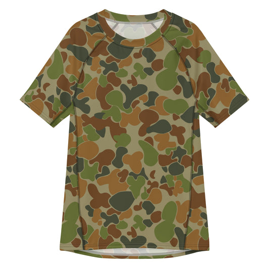 Australian AUSCAM Disruptive Pattern Camouflage Uniform (DPCU) CAMO Mens Short-Sleeve Rash Guard - 2XS - Short-sleeve Guards