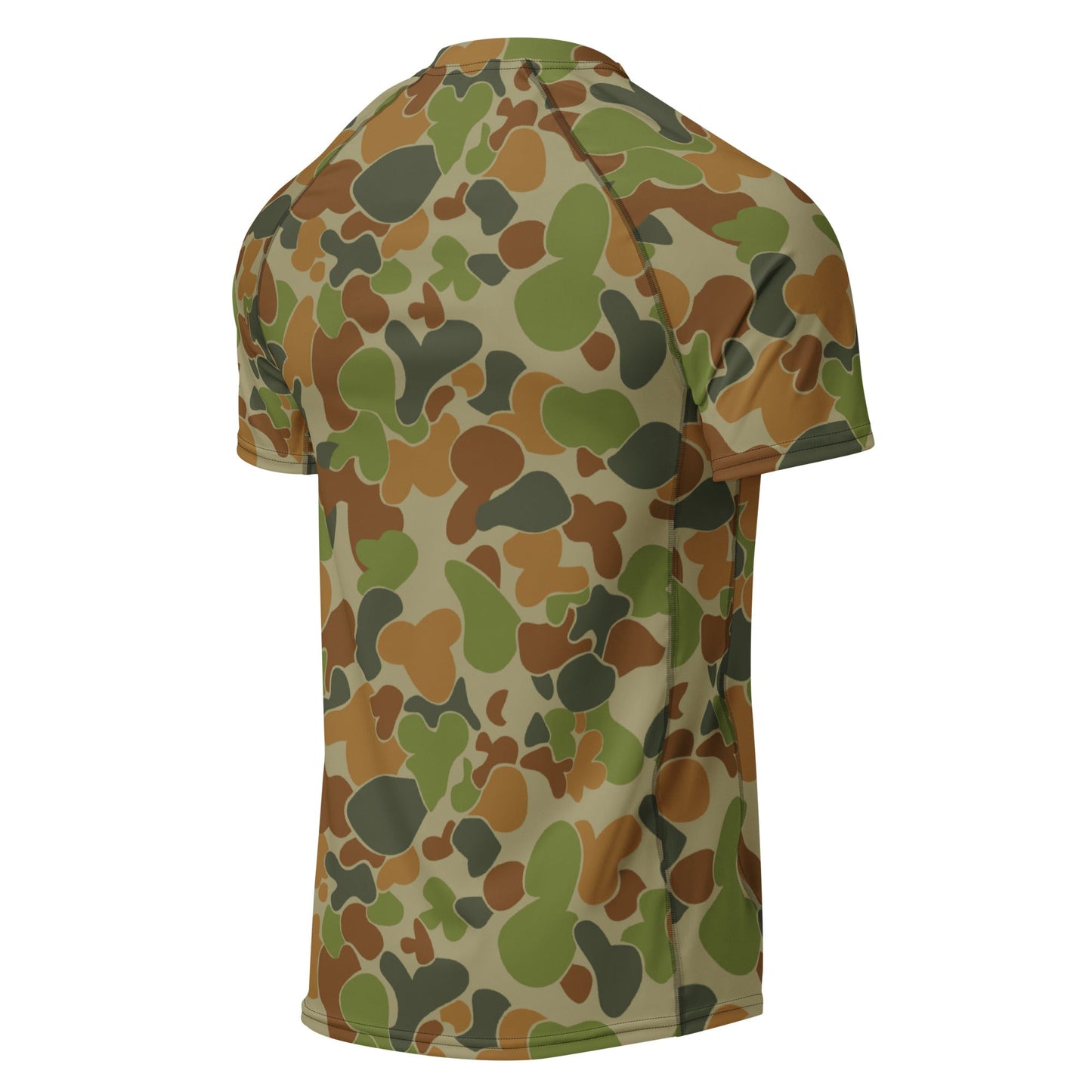 Australian AUSCAM Disruptive Pattern Camouflage Uniform (DPCU) CAMO Mens Short-Sleeve Rash Guard - Short-sleeve Guards