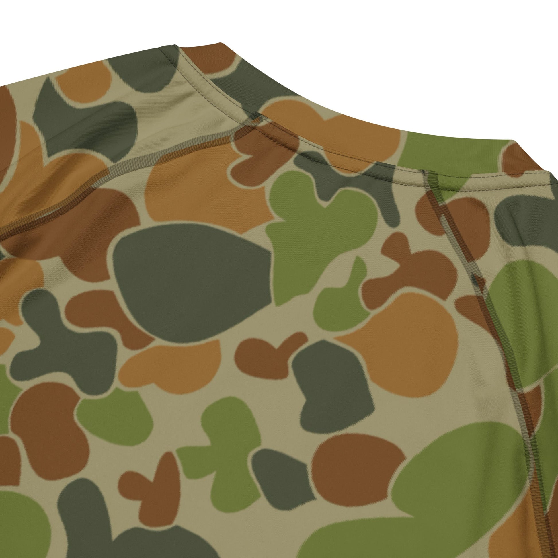 Australian AUSCAM Disruptive Pattern Camouflage Uniform (DPCU) CAMO Mens Short-Sleeve Rash Guard - Short-sleeve Guards