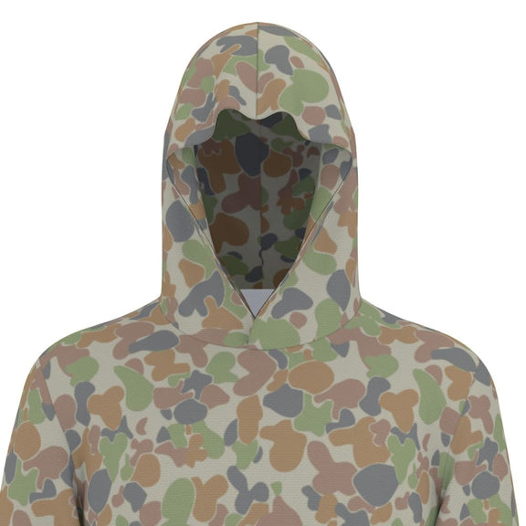 Australian AUSCAM Disruptive Pattern Camouflage Uniform (DPCU) CAMO Men’s Sunscreen Sports Hoodie With Thumb Holes - Mens Sunscreen