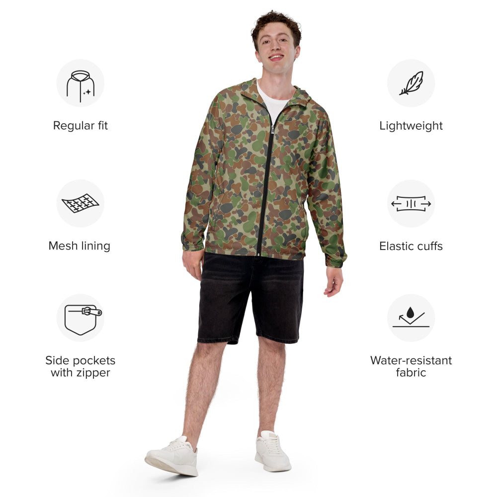 Australian AUSCAM Disruptive Pattern Camouflage Uniform (DPCU) CAMO Men’s windbreaker - Mens Windbreaker