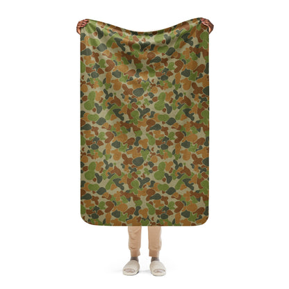 Australian AUSCAM Disruptive Pattern Camouflage Uniform (DPCU) CAMO Sherpa blanket - 37″×57″ - Blankets