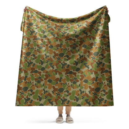 Australian AUSCAM Disruptive Pattern Camouflage Uniform (DPCU) CAMO Sherpa blanket - 60″×80″ - Blankets