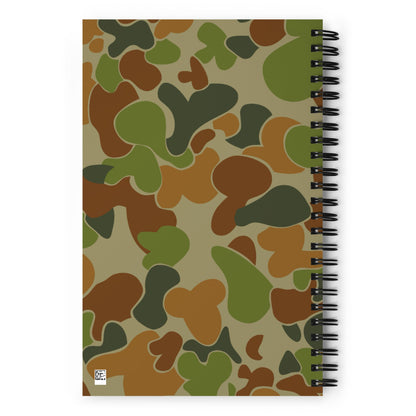 Australian AUSCAM Disruptive Pattern Camouflage Uniform (DPCU) CAMO Spiral notebook - Notebooks