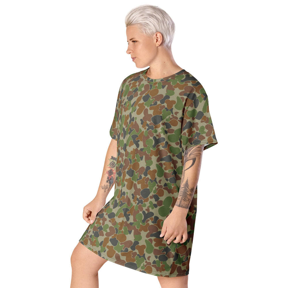 Australian AUSCAM Disruptive Pattern Camouflage Uniform (DPCU) CAMO T-shirt dress - Womens T-Shirt Dress