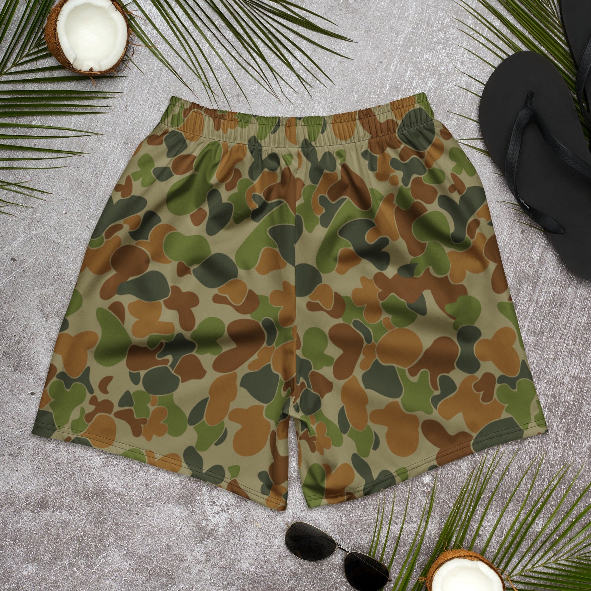 Australian AUSCAM Disruptive Pattern Camouflage Uniform (DPCU) CAMO Unisex Athletic Long Shorts