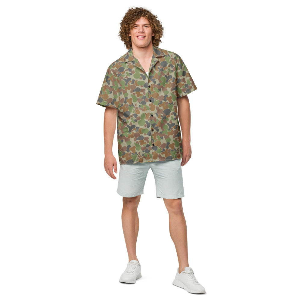 Australian AUSCAM Disruptive Pattern Camouflage Uniform (DPCU) CAMO Unisex button shirt - Button Shirt