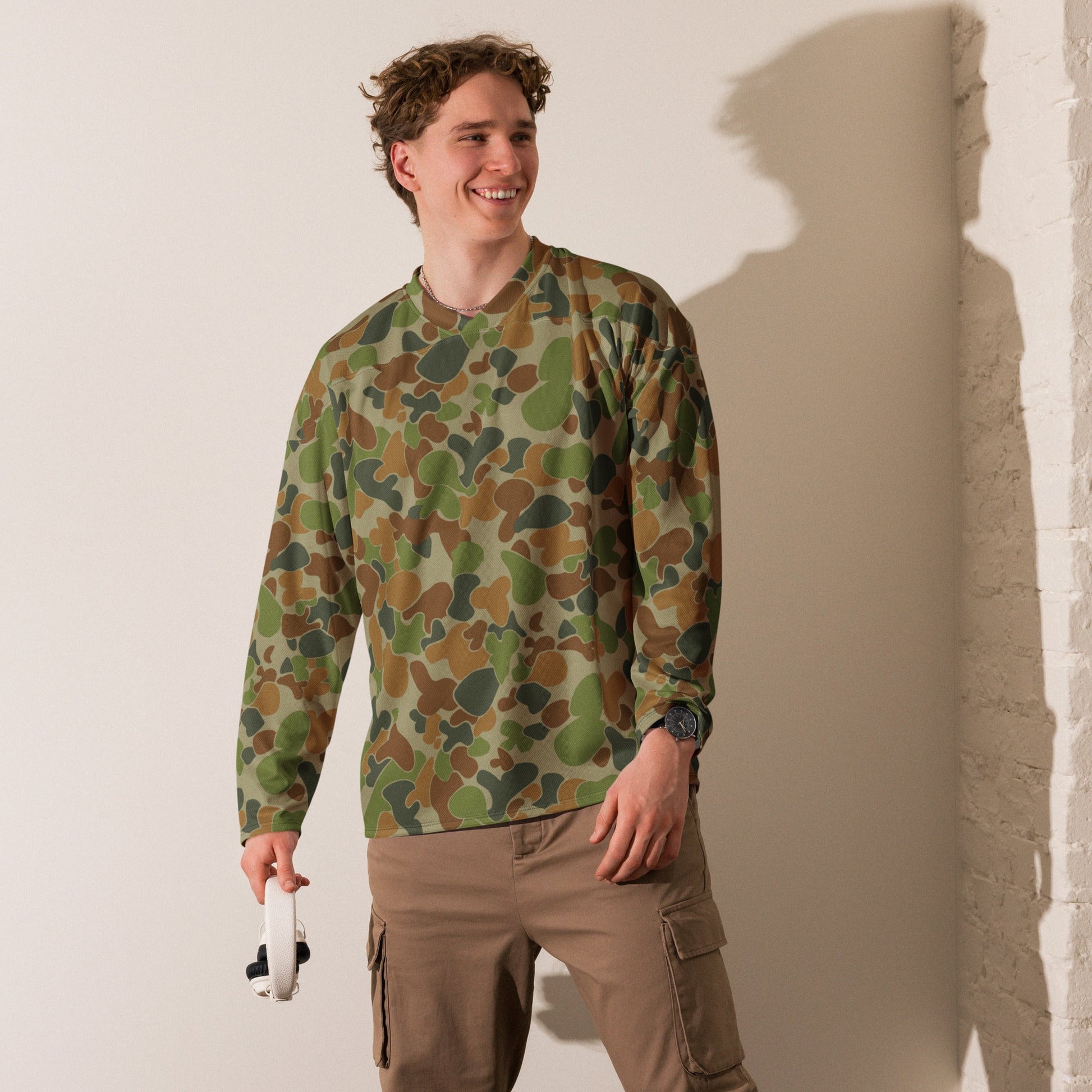 Australian AUSCAM Disruptive Pattern Camouflage Uniform (DPCU) CAMO Unisex Hockey Fan Jersey