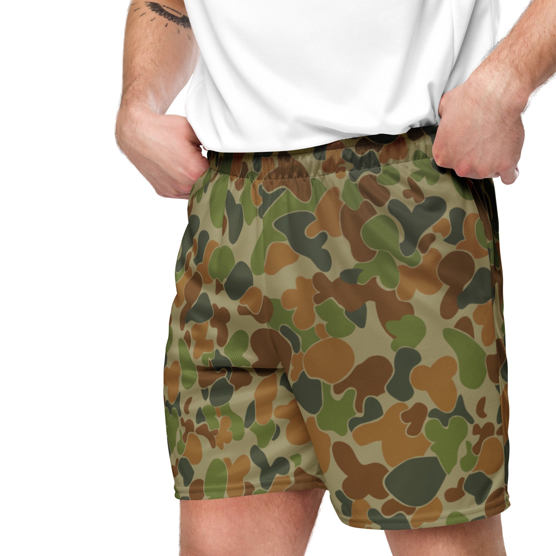 Australian AUSCAM Disruptive Pattern Camouflage Uniform (DPCU) CAMO Unisex Mesh Shorts
