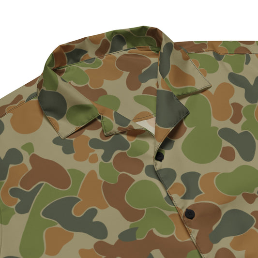 Australian AUSCAM Disruptive Pattern Camouflage Uniform (DPCU) CAMO Unisex Short-Sleeve Button Shirt